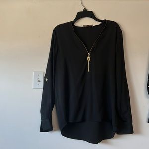 Michael Kors Zip front blouse, Size 10
